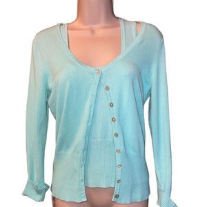 WILLI SMITH Cardigan Sweater Teal